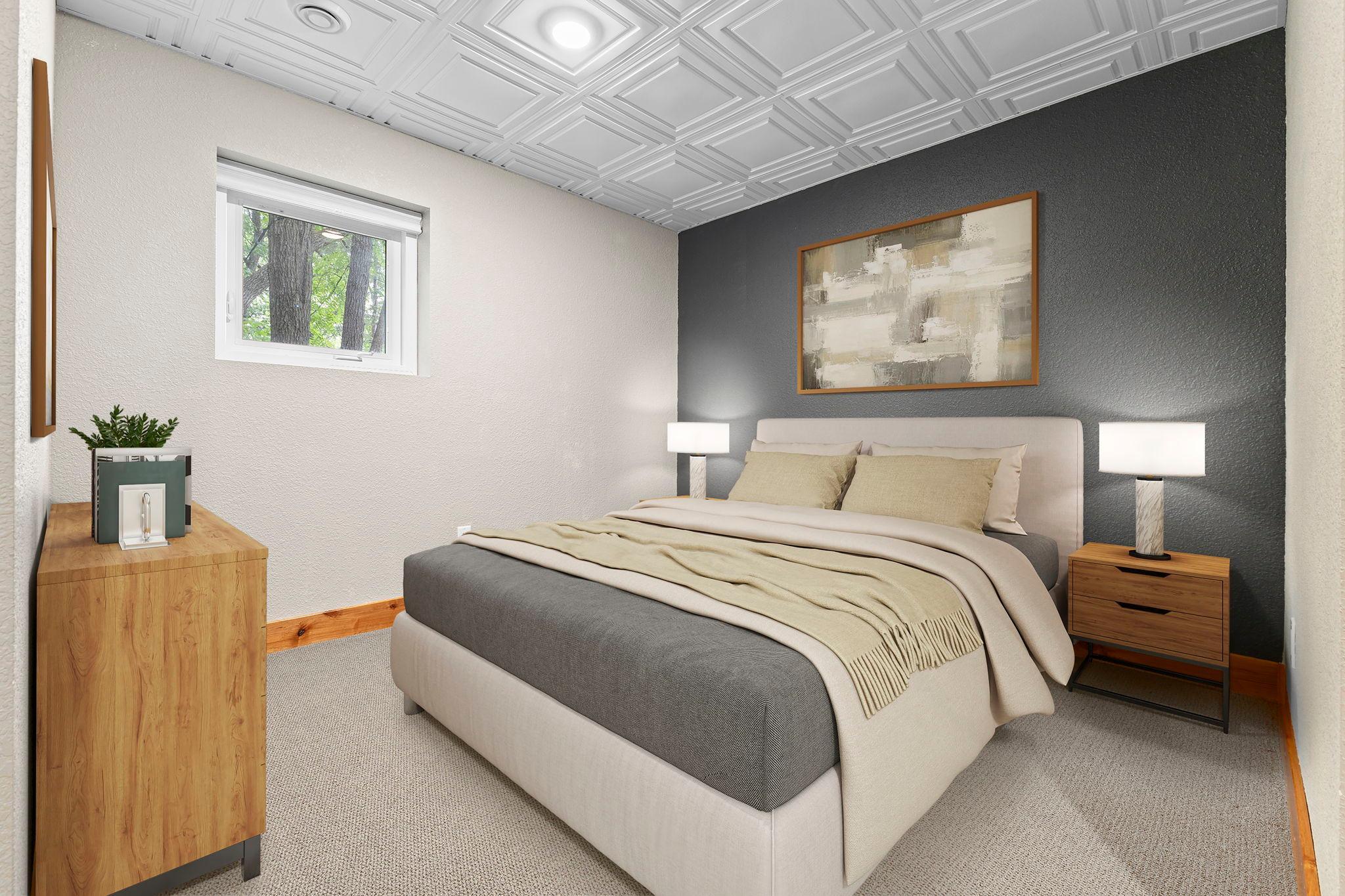 Non-conforming bedroom #4 in lower-level.