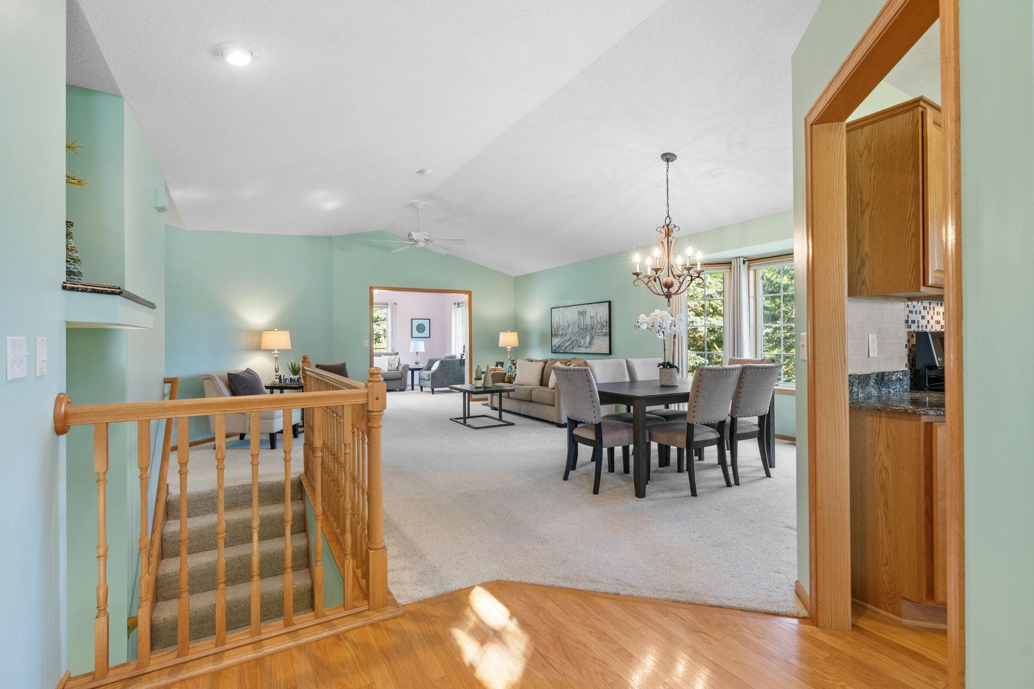 The open floor plan Great Room...
