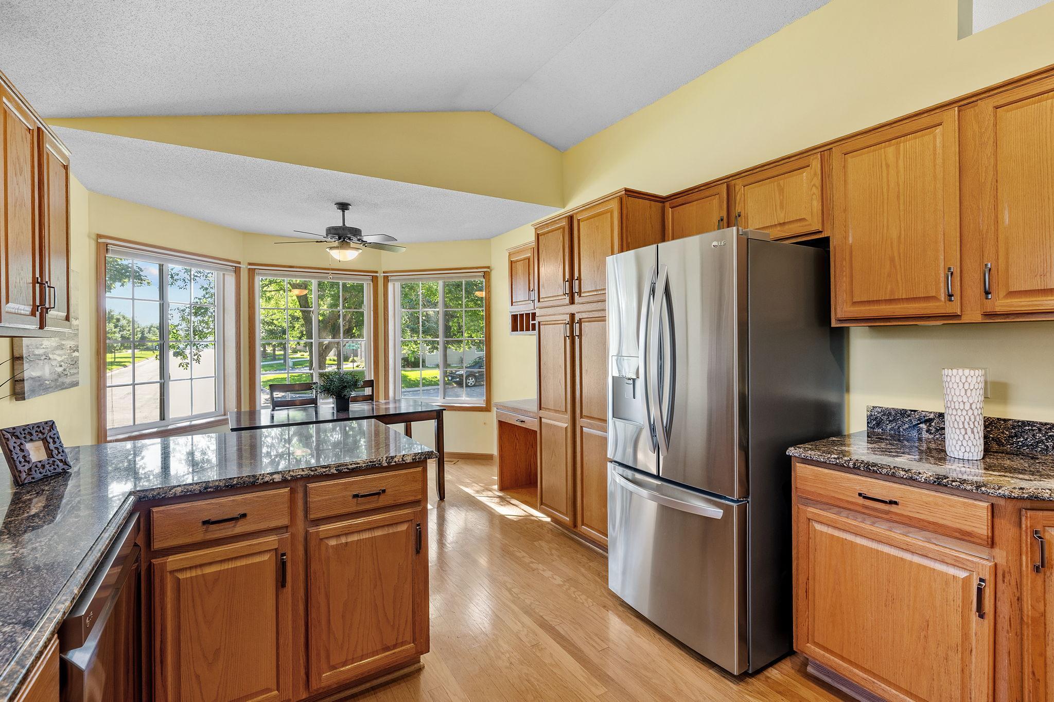 ...with stainless steel appliances...