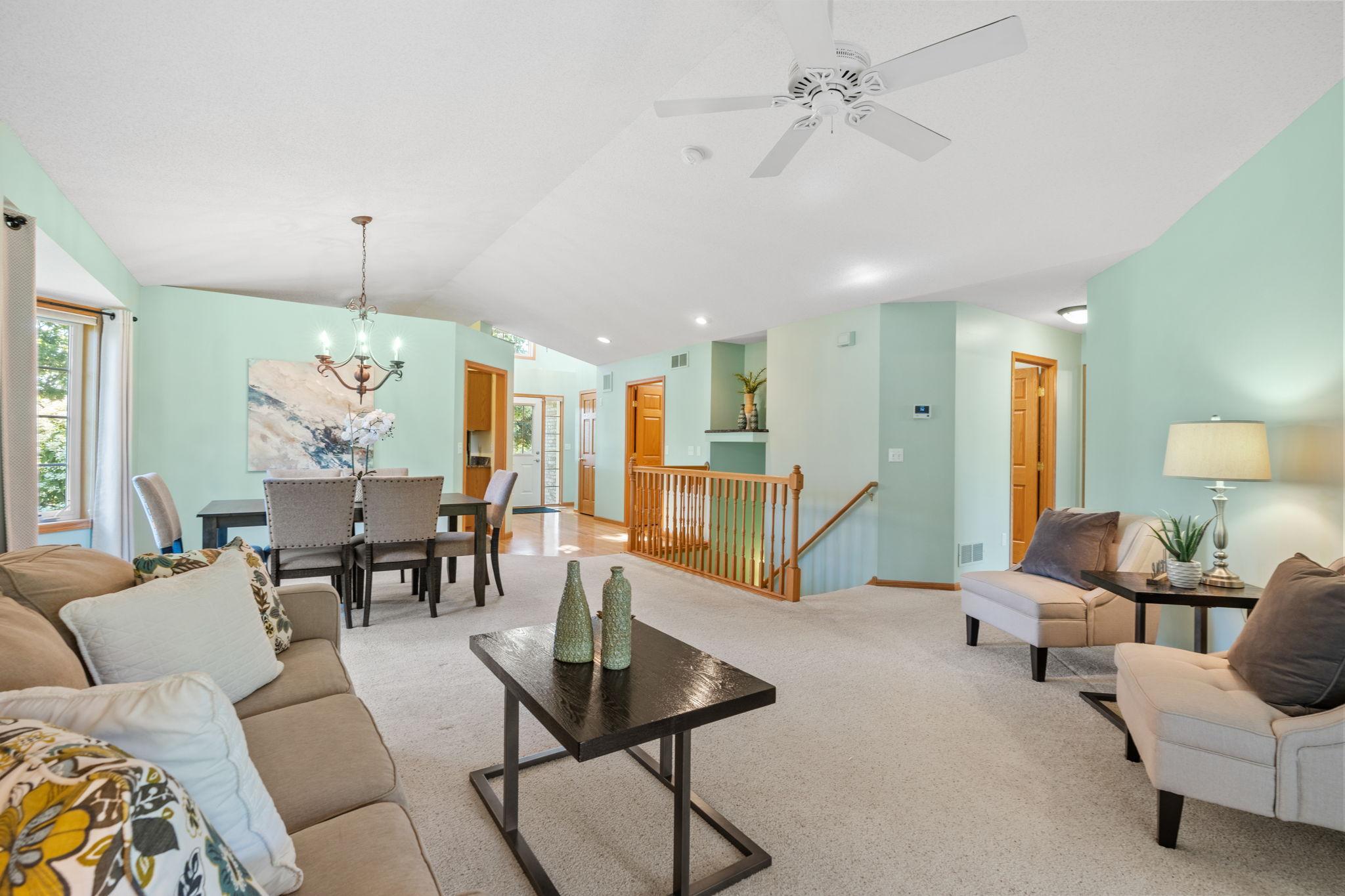 ...with a vaulted ceiling.