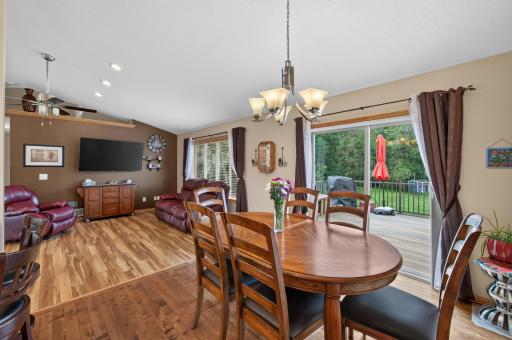 Sliding doors lead directly to your backyard oasis. Enjoy easy indoor-outdoor living all summer long.