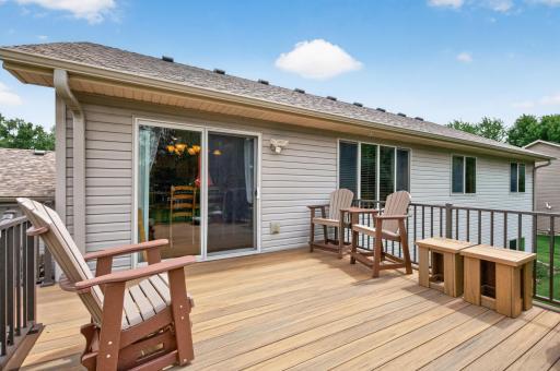 Step out onto the deck and enjoy peaceful backyard views. It's the perfect spot for morning coffee or evening BBQs.