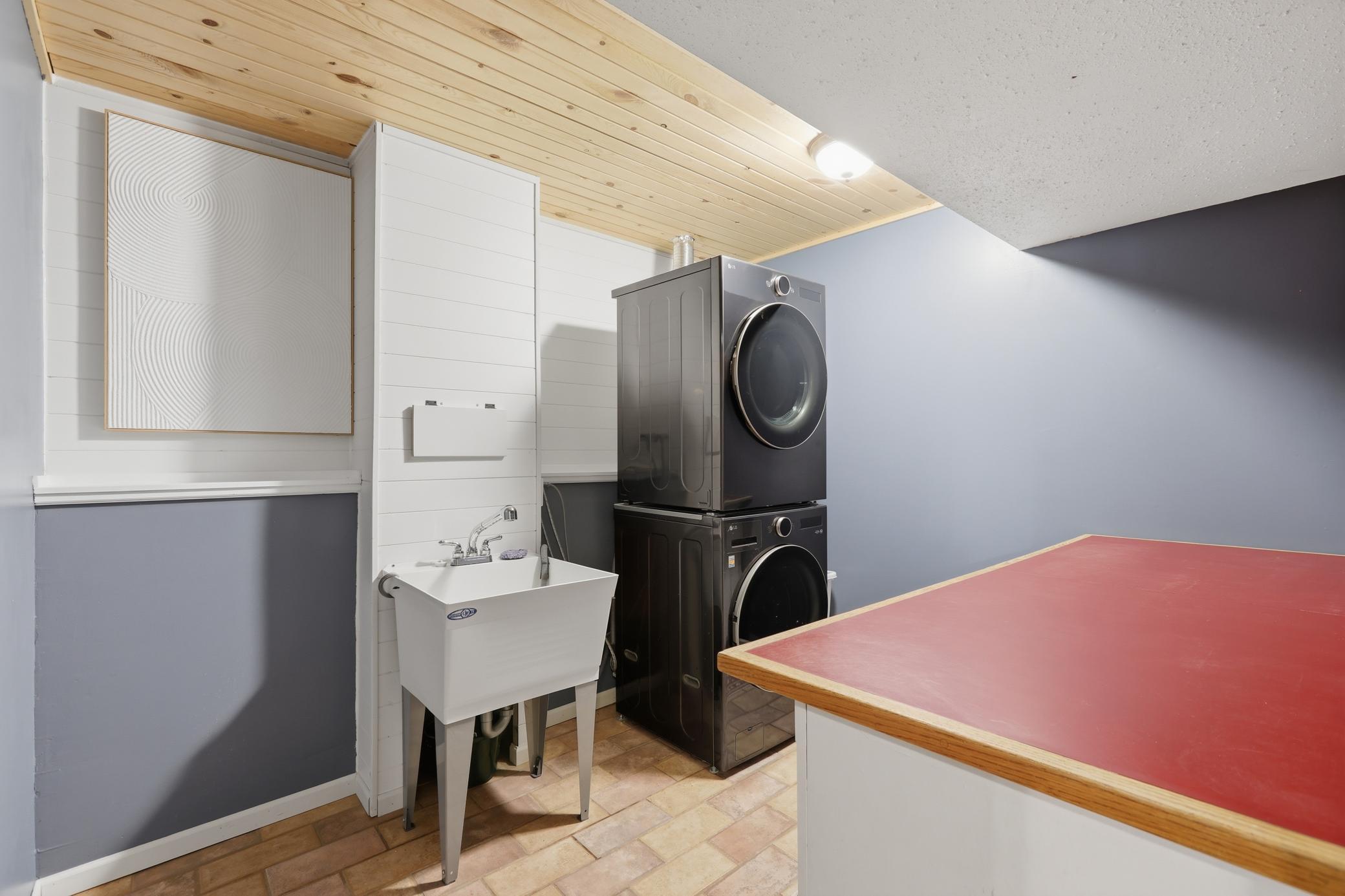 Finished Lower Level Laundry room