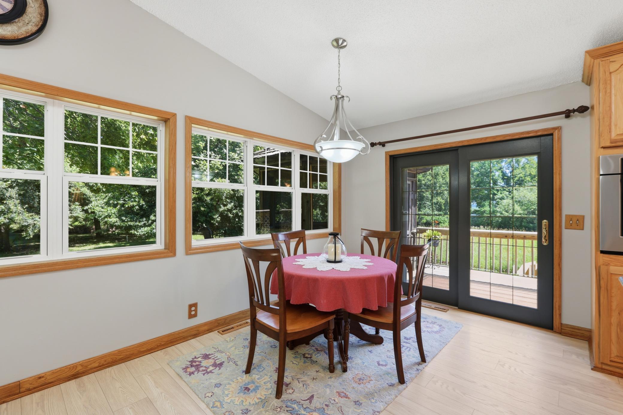 Breakfast Nook w/ Door to Deck