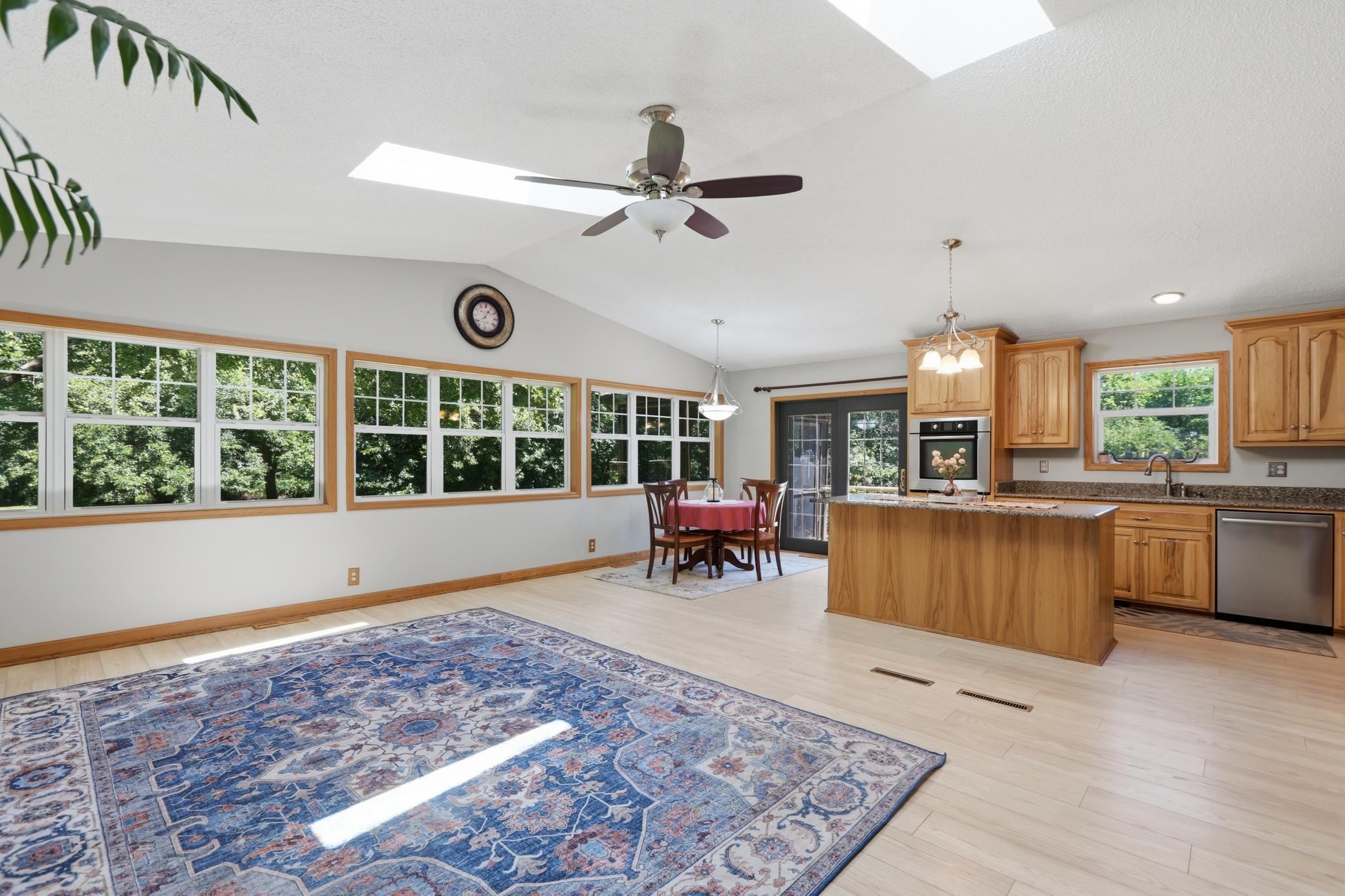 Expansive Windows Overlooking Backyard