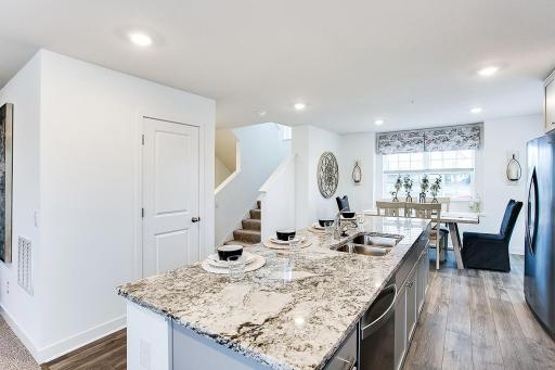 Open yet definitive spaces. *Model home, colors and selections will vary.