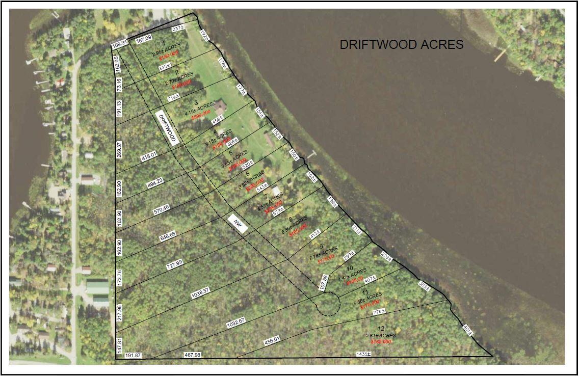 Aerial Map with Survey Lines