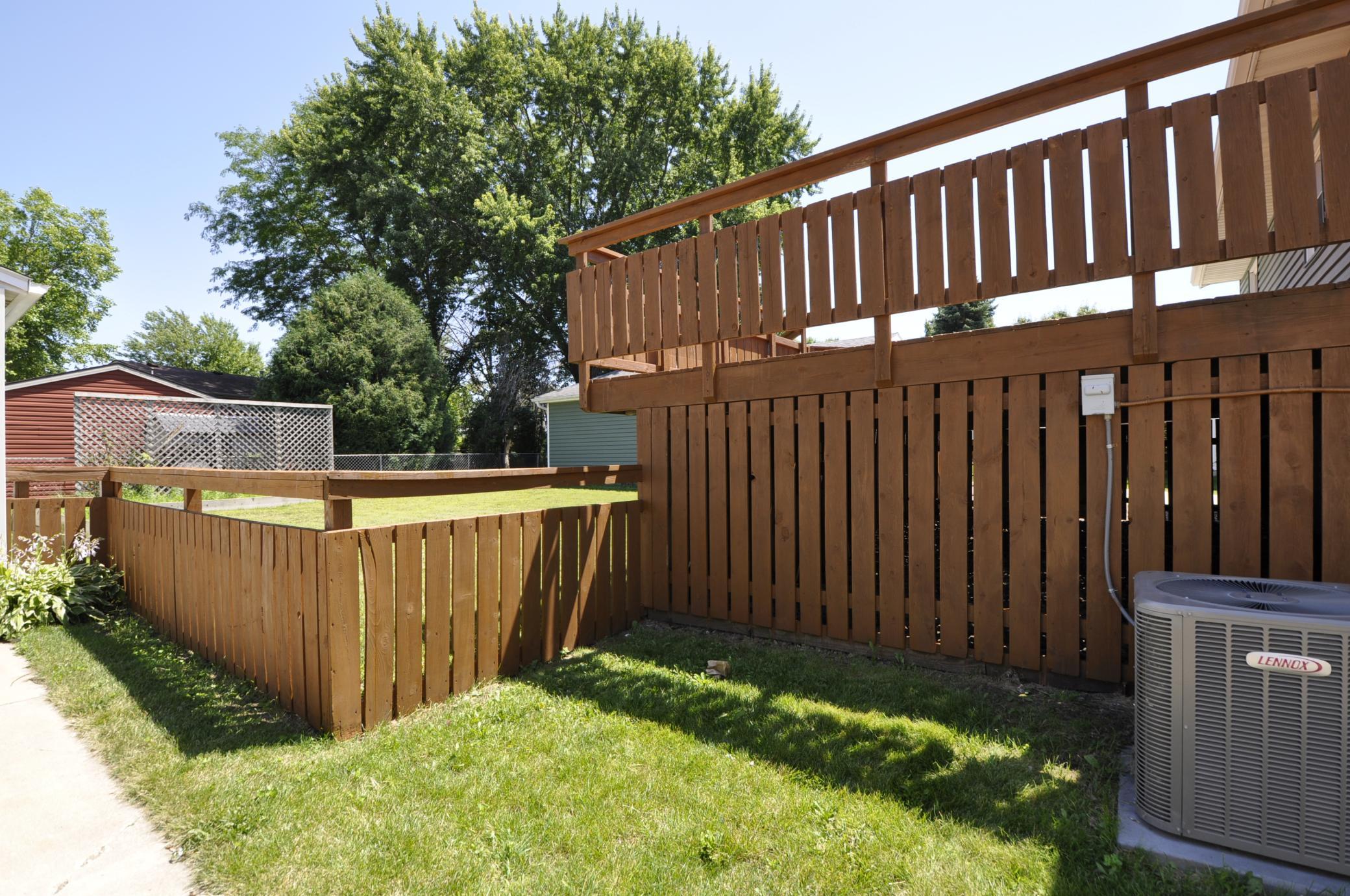 Left side lot line fence
