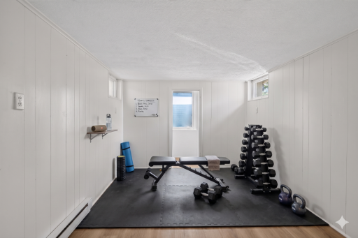 Lower Level Bedroom #4 - Virtually Staged as Gym