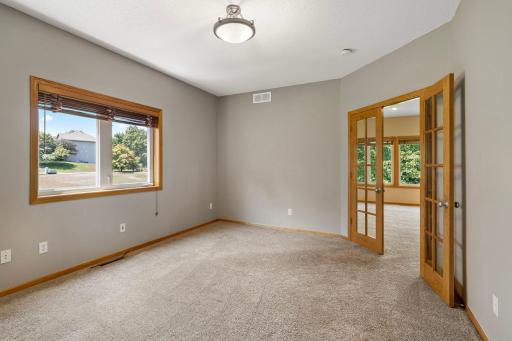 View of Den into Family Room