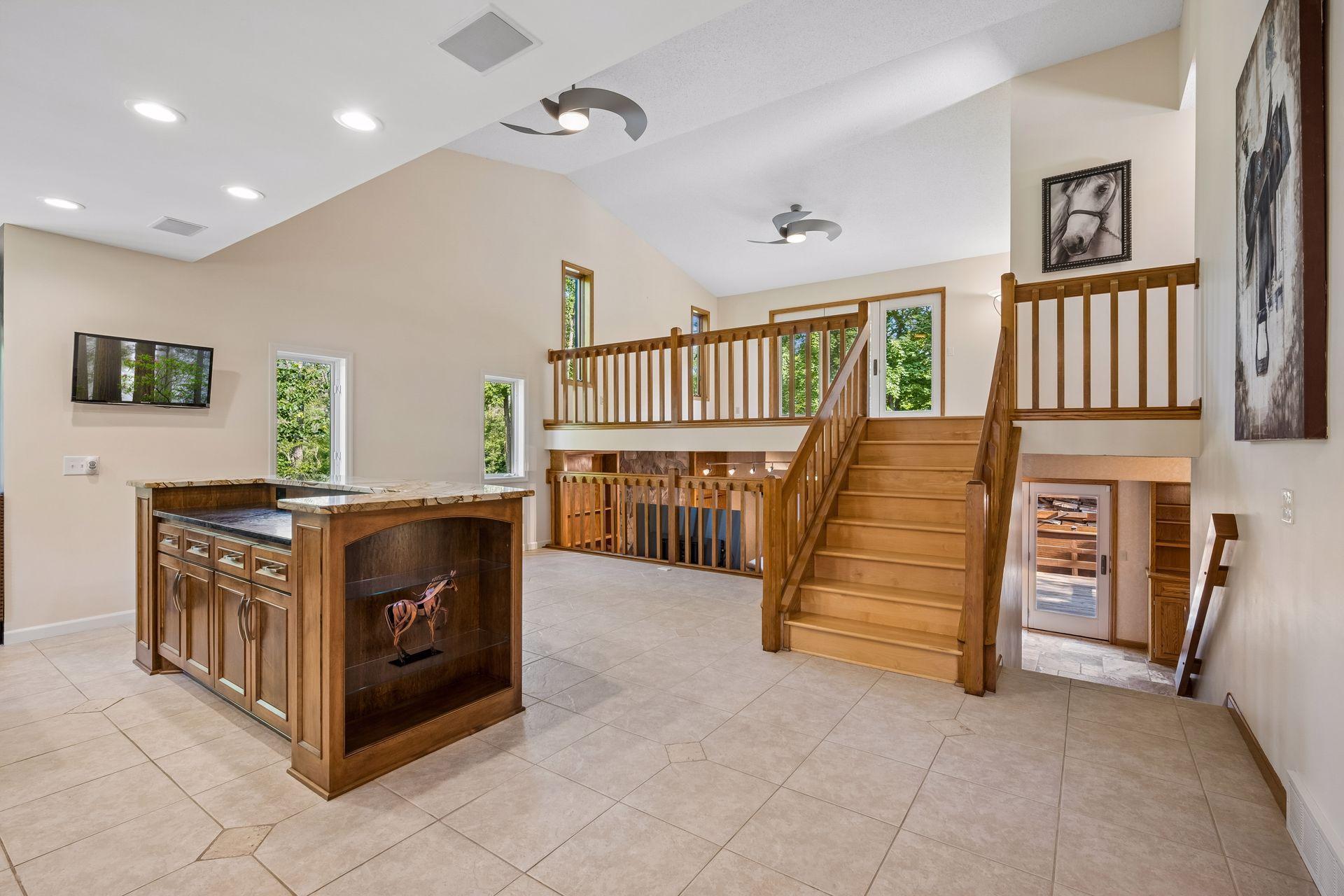 Open living spaces with high quality finishes throughout this home