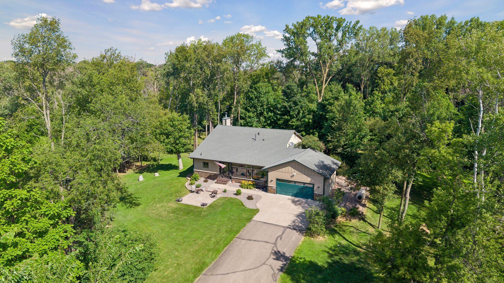 Beautiful landscaping and wooded privacy