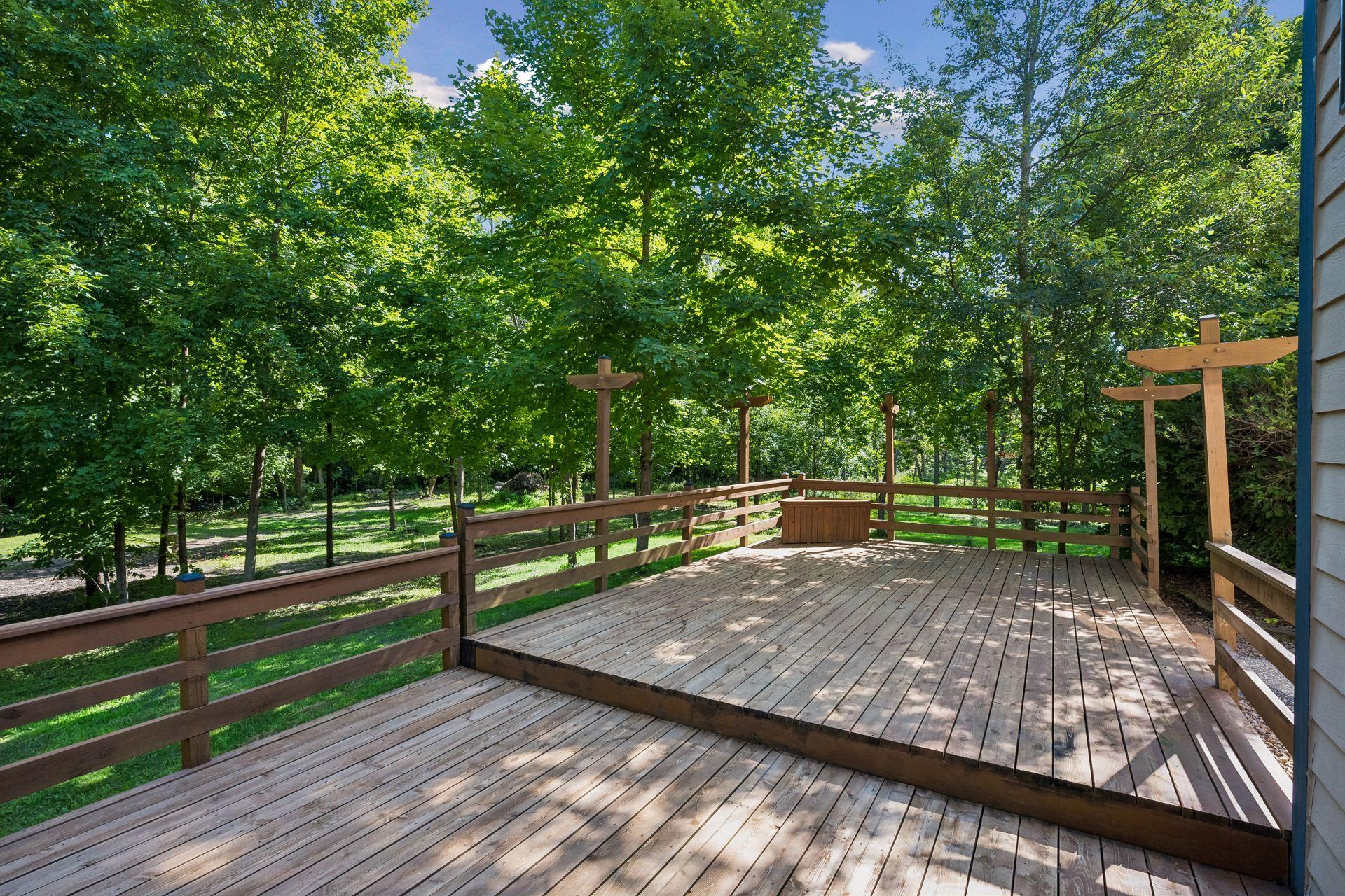 Enjoy wooded privacy, and plenty of wildlife in your own backyard oasis