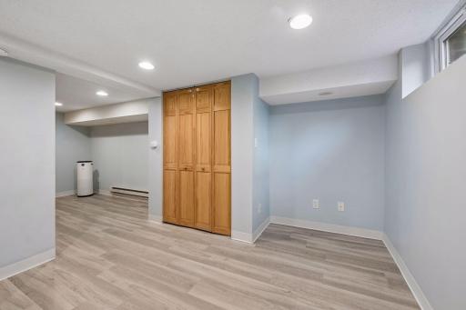 Finished lower level provides valuable additional living and flex space.