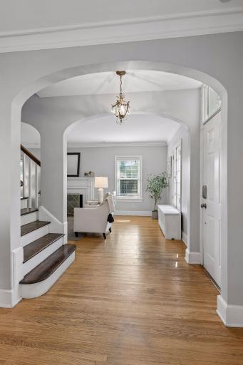 Welcoming main level with original character, hardwood floors and abundant natural light.