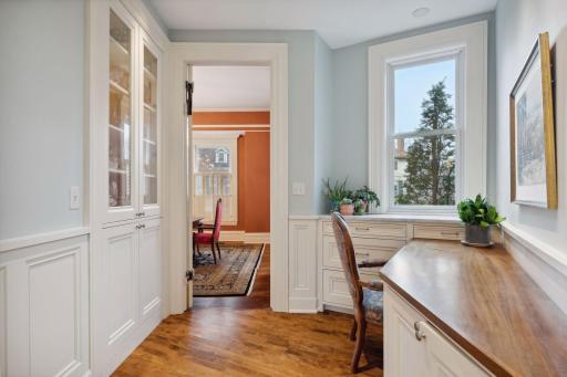 Butler's pantry offers additional prep space and storage