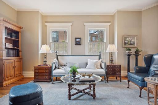 A second view of the gracious formal living room