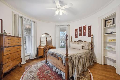 Elegant bedroom featuring a classic four-poster bed