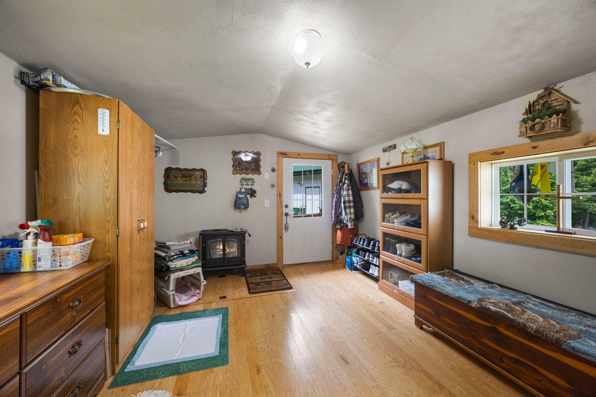 The 12x16 addition includes more cabinetry, a laundry area, mudroom drop zone and could also be used as an office, hobby space or playroom.