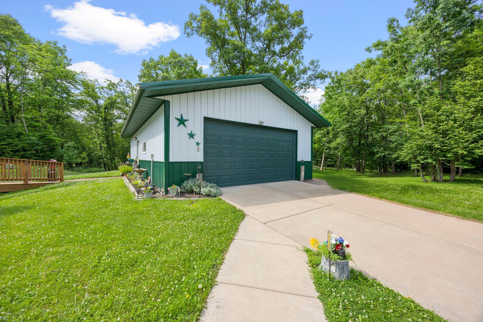 Amazing garage. Heated, insulated and a fully finished interior.