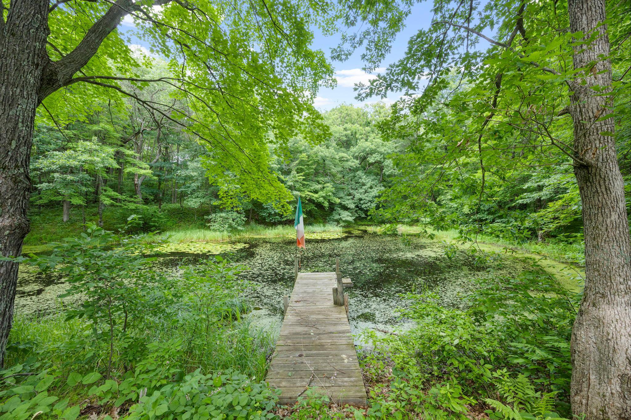 Sit a spell and enjoy all natures best offering near the nature pond.