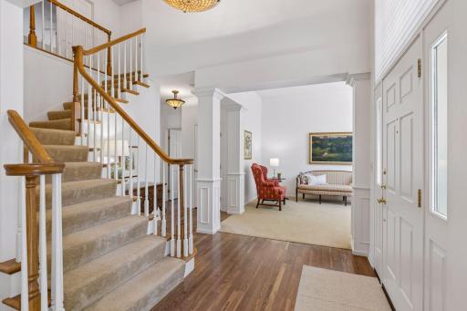 A Warm Welcome Home. Classic two-story design, refinished hardwood floors, and a thoughtfully updated interior create a comfortable and inviting atmosphere.