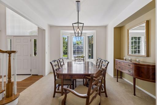 Made for Memorable Gatherings. An elegant formal dining area provides a gracious setting for holiday celebrations, dinner parties, and everyday meals shared together.