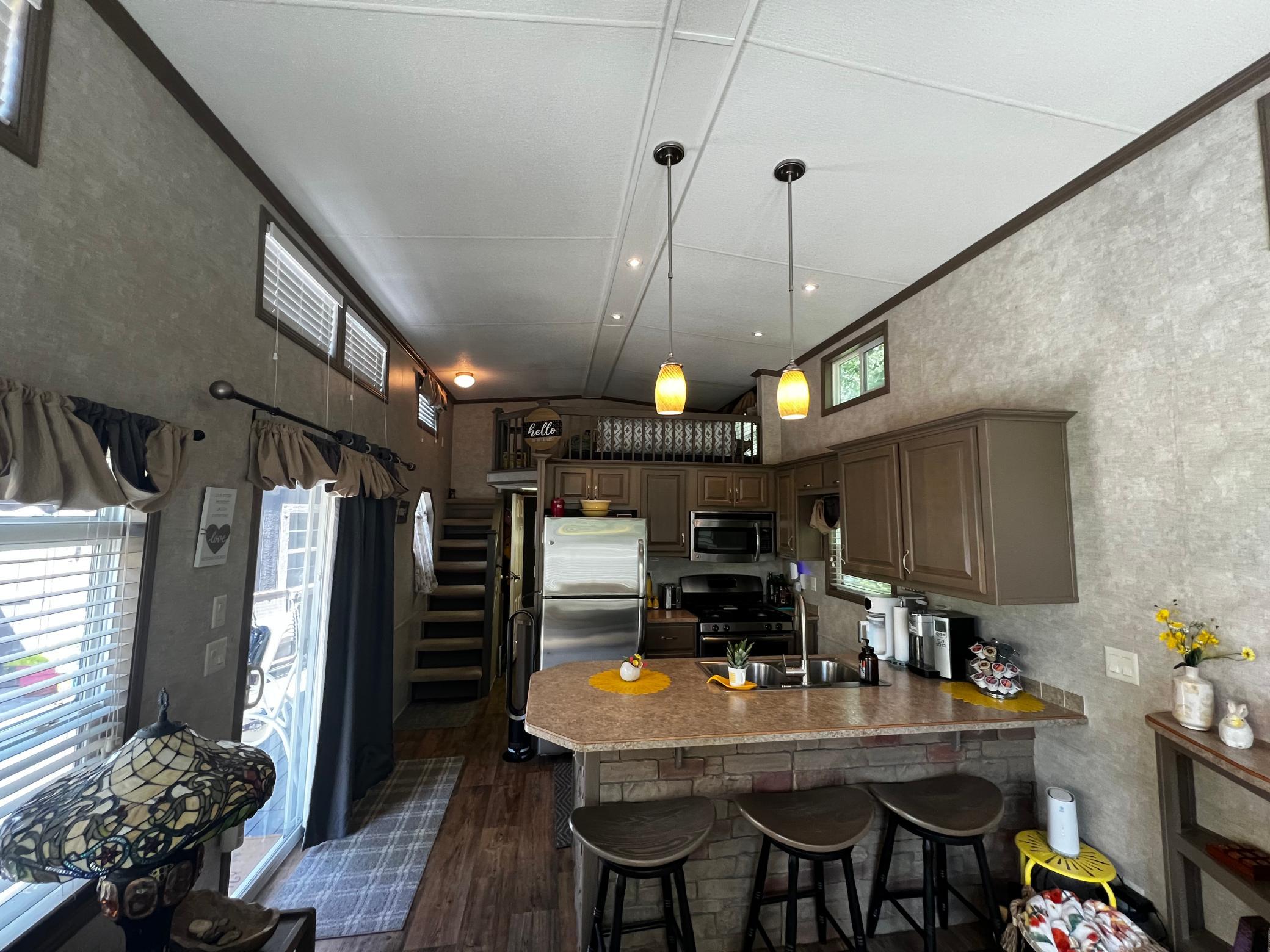 Lofted ceilings