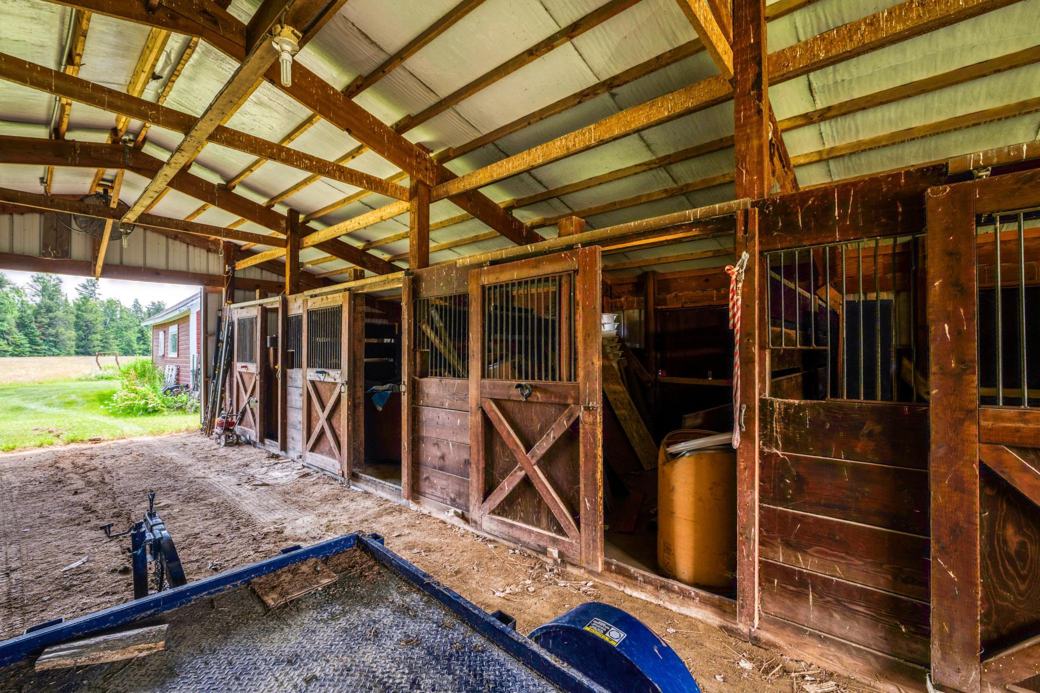 Barn with stalls