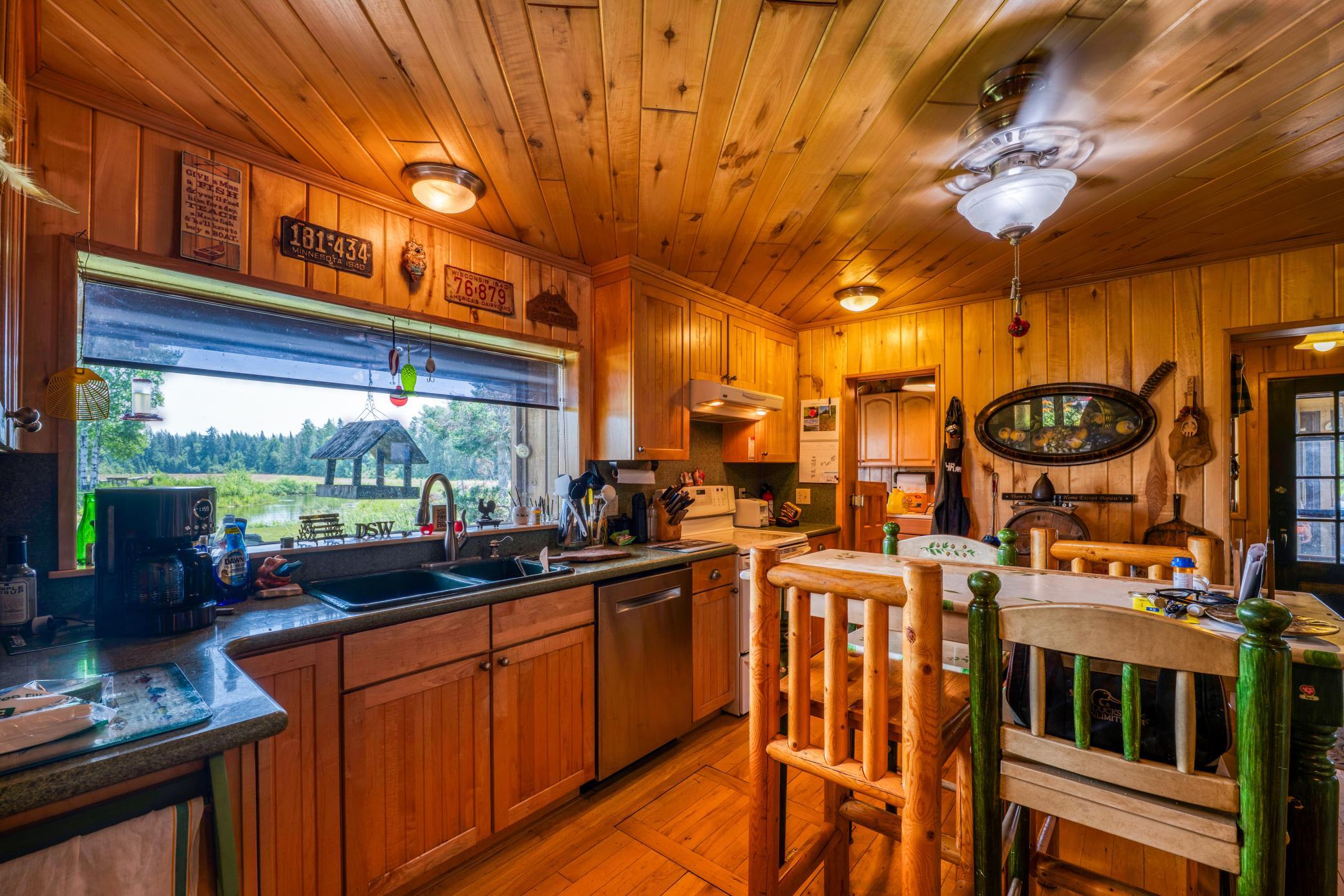 Kitchen toward laundry room
