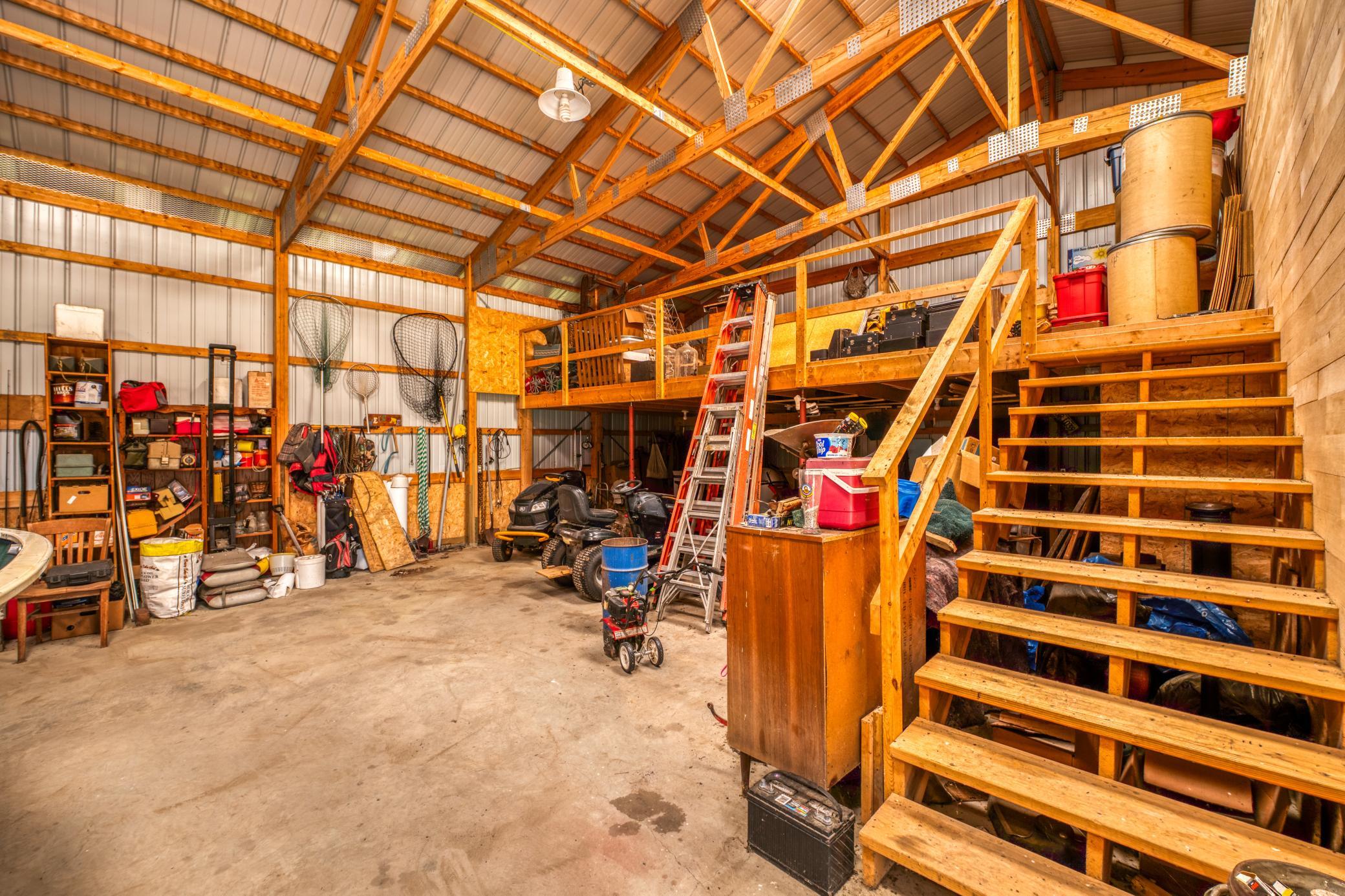 Pole building loft