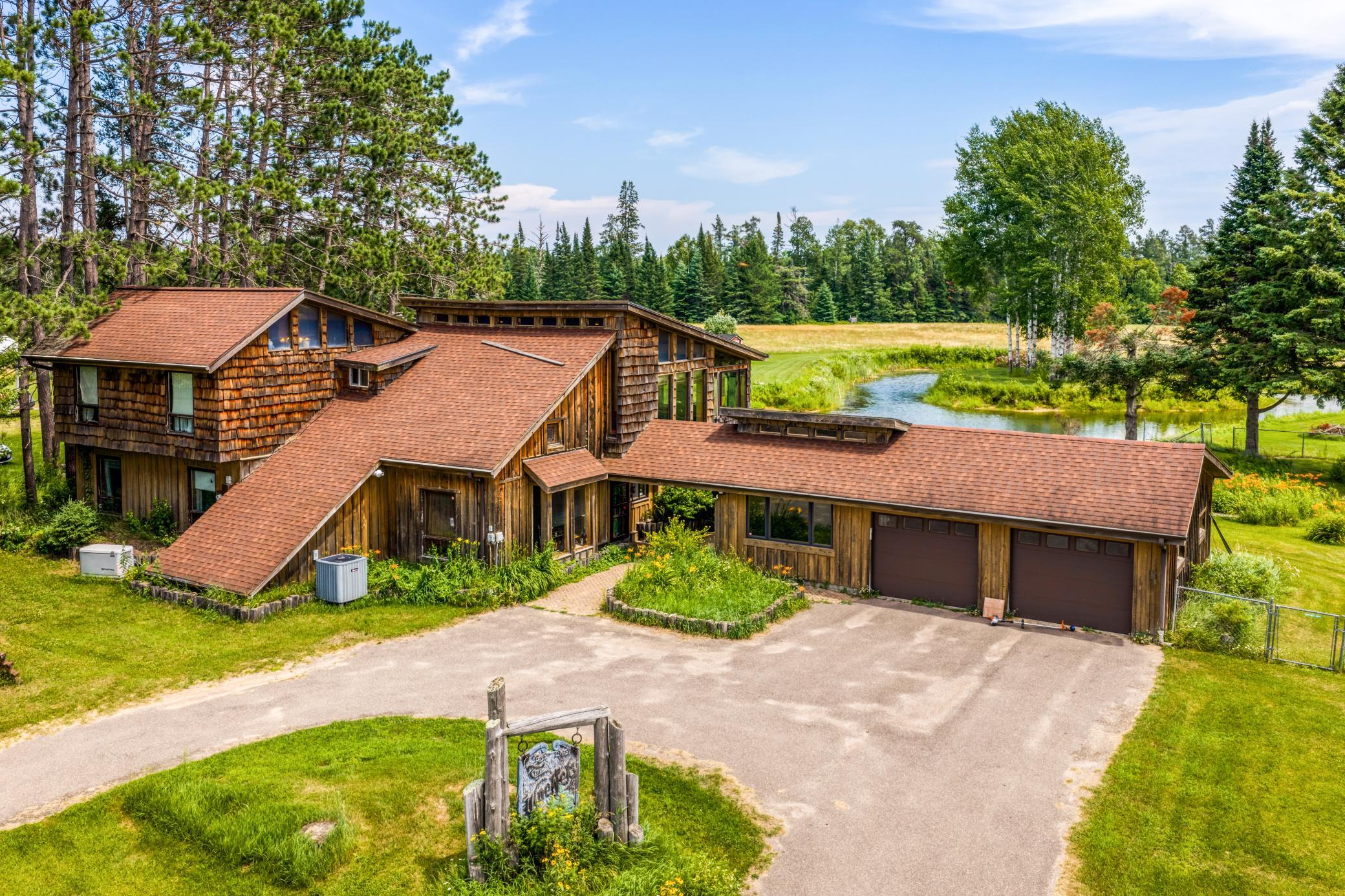 Home front and garage
