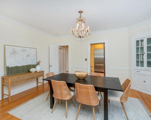 Large dining room for fun gatherings