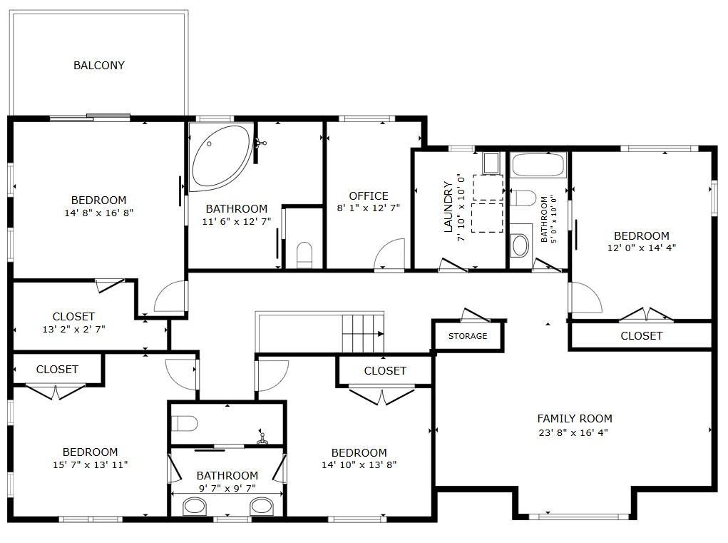 Upper Level Floor Plan