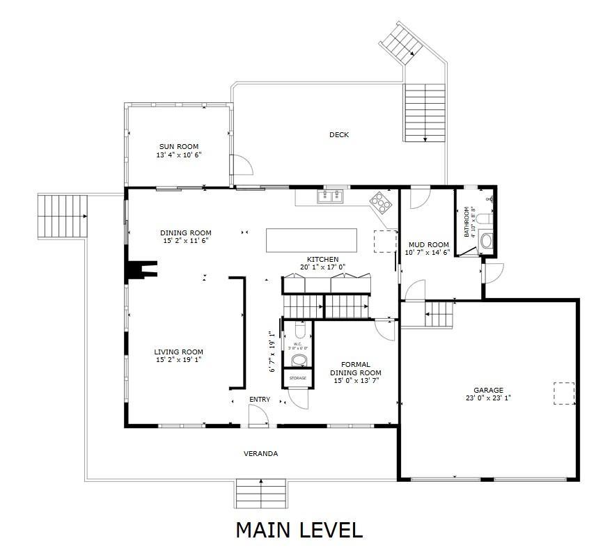 Main Level Floor Plan