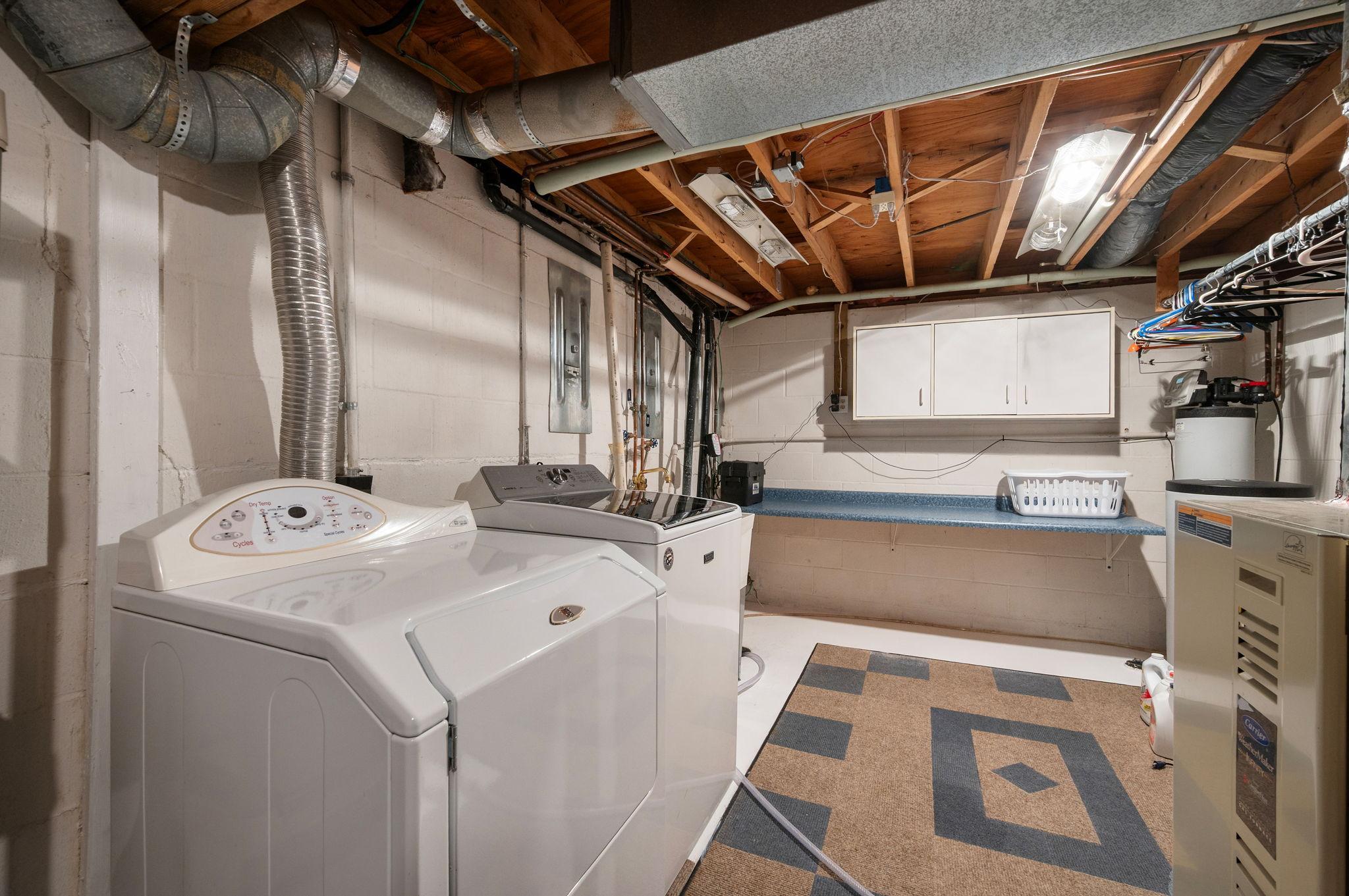 Large laundry area