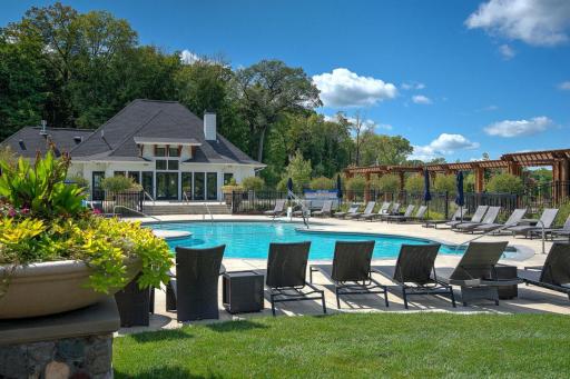 Cool off all summer at one of two resort-style neighborhood pools.