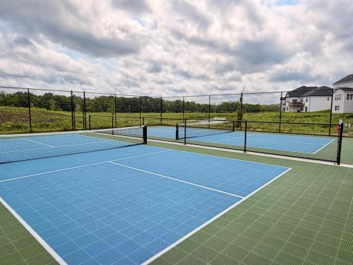 Challenge friends to a match or meet new neighbors on the community pickleball courtsâjust one more reason Woodland Cove is loved by so many.