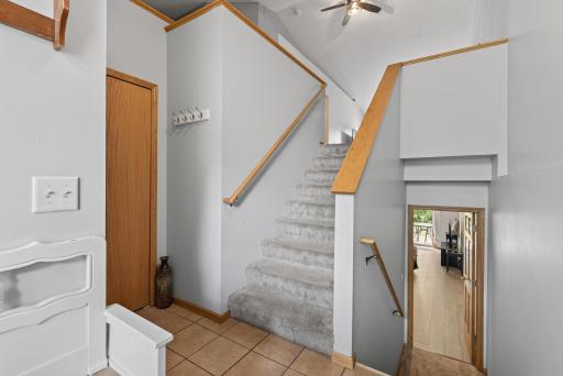 Nice and big entryway with a closet!