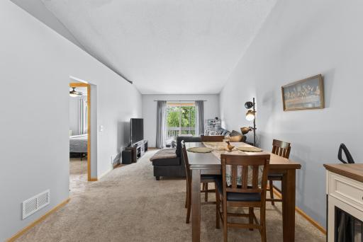 Open floorplan from the kitchen to the large living room and dining room area!