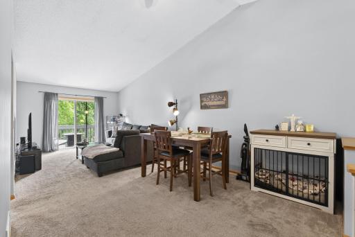 Open floorplan from the kitchen to the large living room and dining room area!
