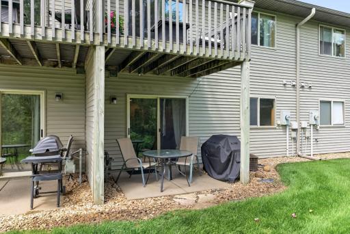 Enough space for a table and chairs, as well as your grill on your patio!