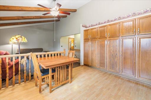 Abundant wood cabinets