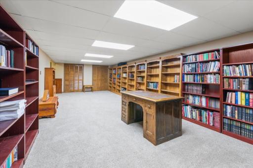 This could be a library or study room