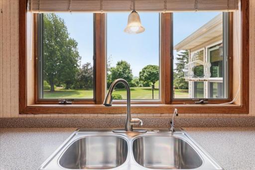 Kitchen window view