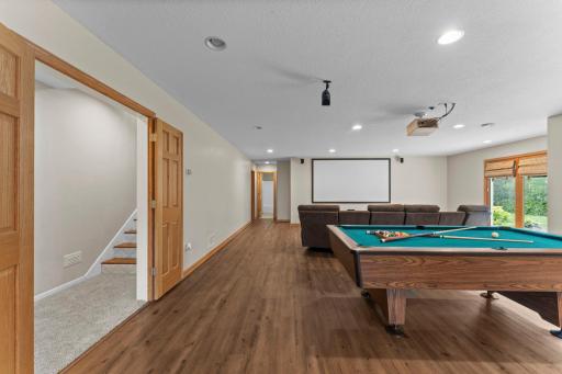 Welcome to the lower level entertainment space.