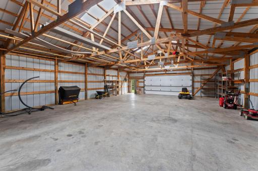The pole barn is huge and built for big ideas. Toys, tools, projects, hobbies, collectionsâ¦ if you need space, this barn gives it to you in spades!