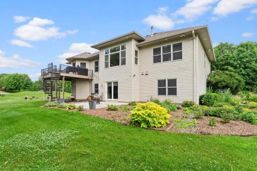 Letâs not forget about the backyard - low-maintenance landscaping and a full hosta takeover!