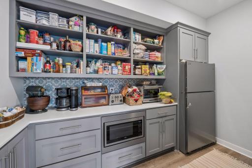 Walk-in pantry off the kitchen