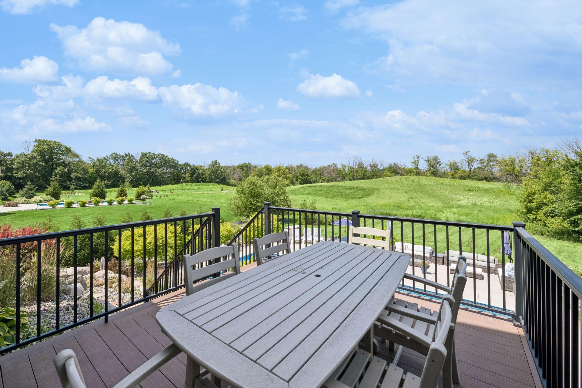 View from main level deck, off of the kitchen/dining area